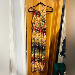 Womens long floral dress for spring or summer- size 10